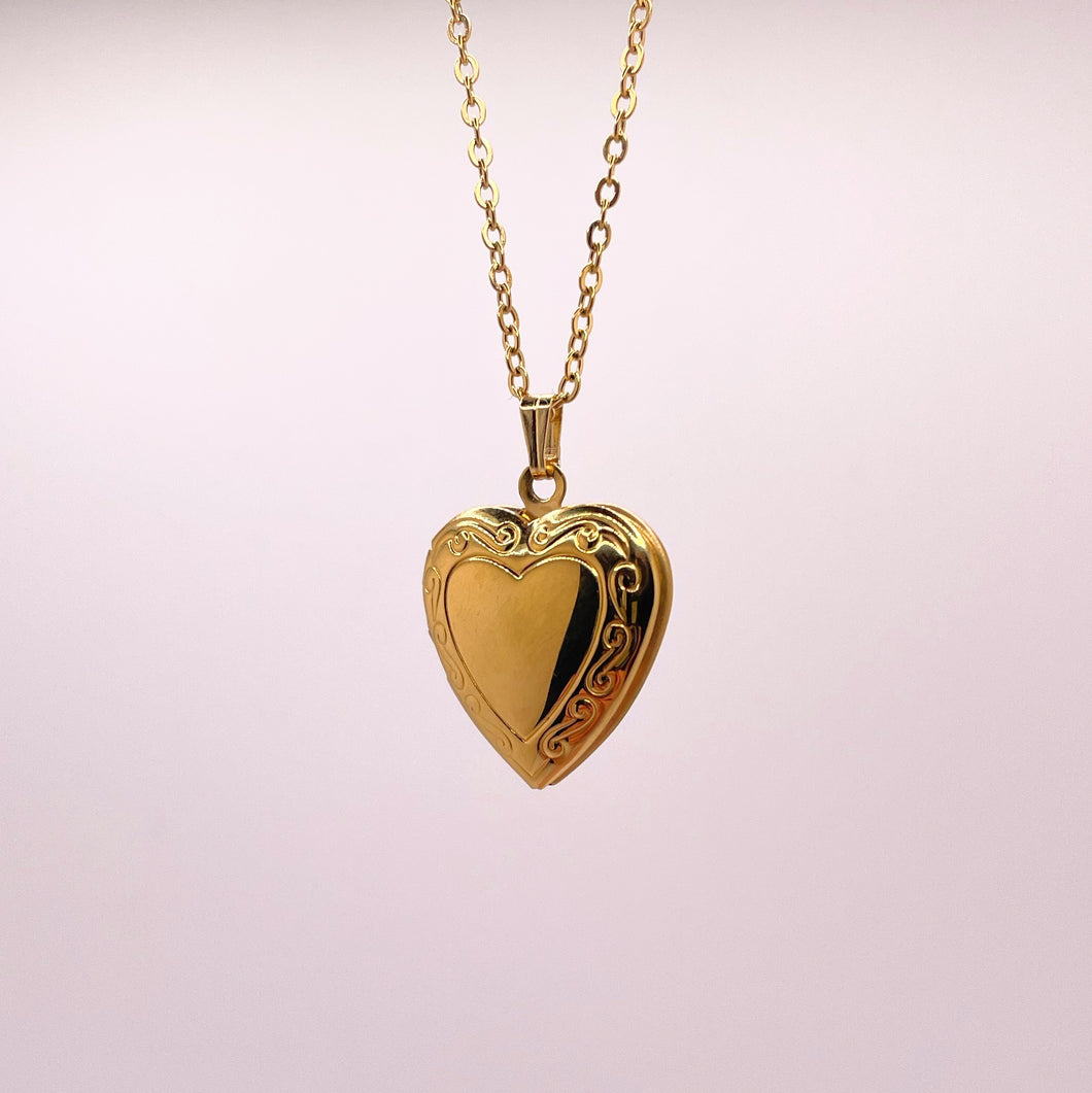 Gold Locket Necklace