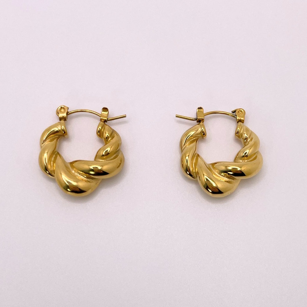 Bold Glamour Hoops - Gold