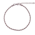Rope Anklet - Silver