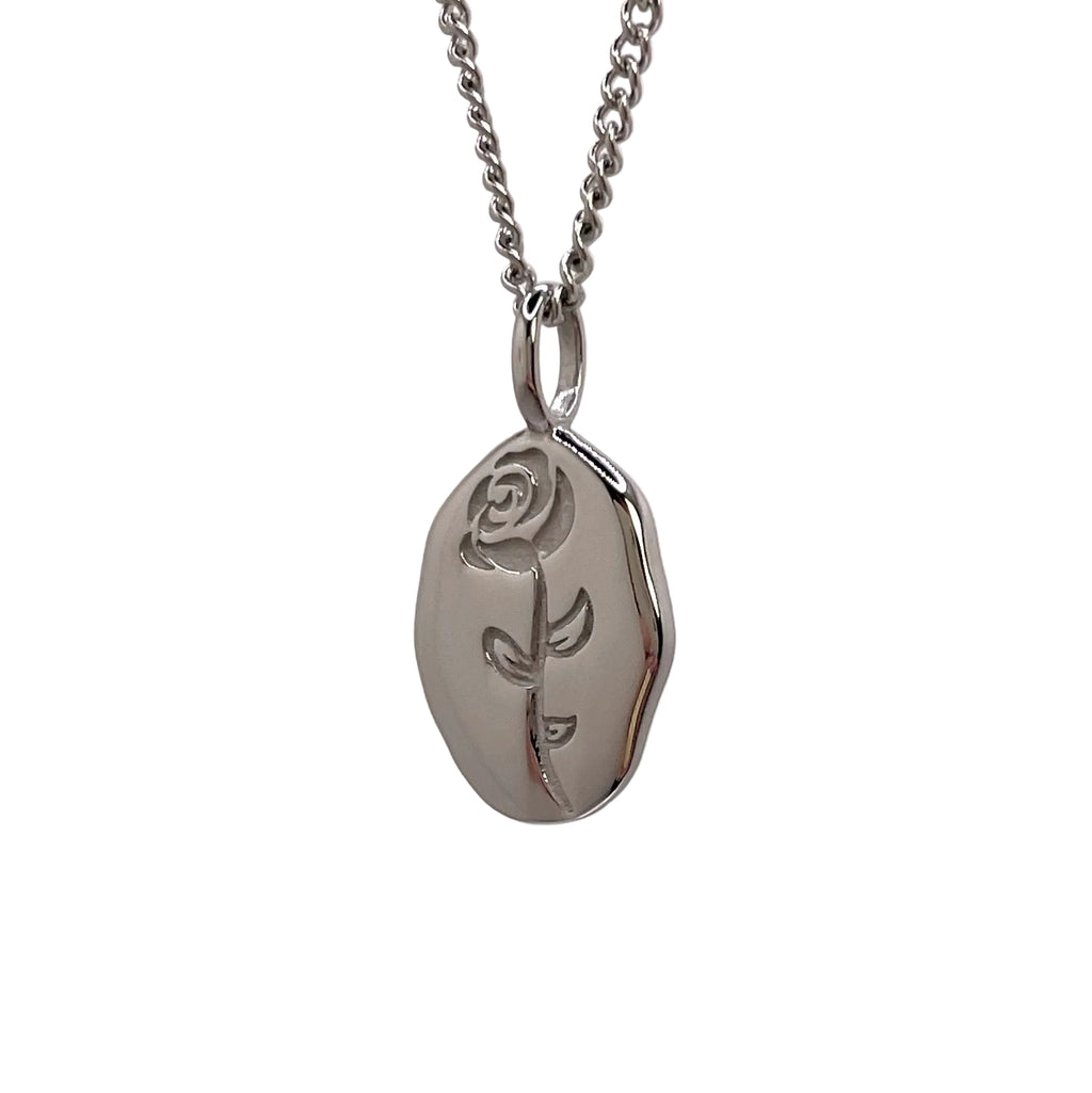 The Rose Necklace - Silver