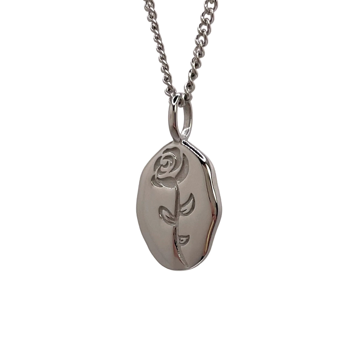 The Rose Necklace - Silver