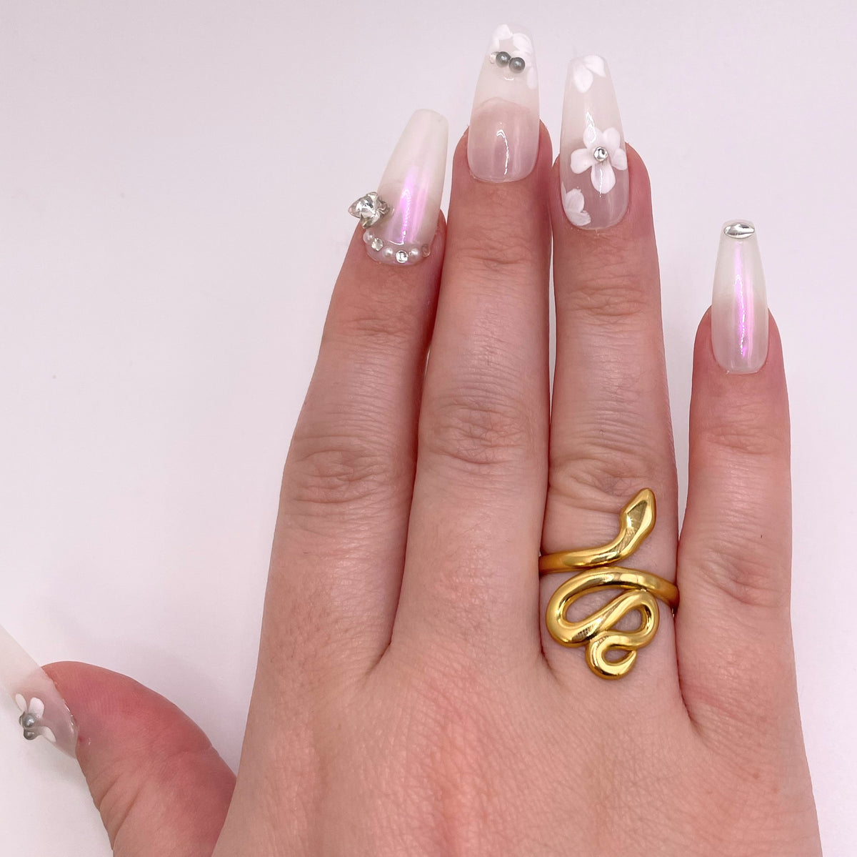 Serpentine Ring - Gold
