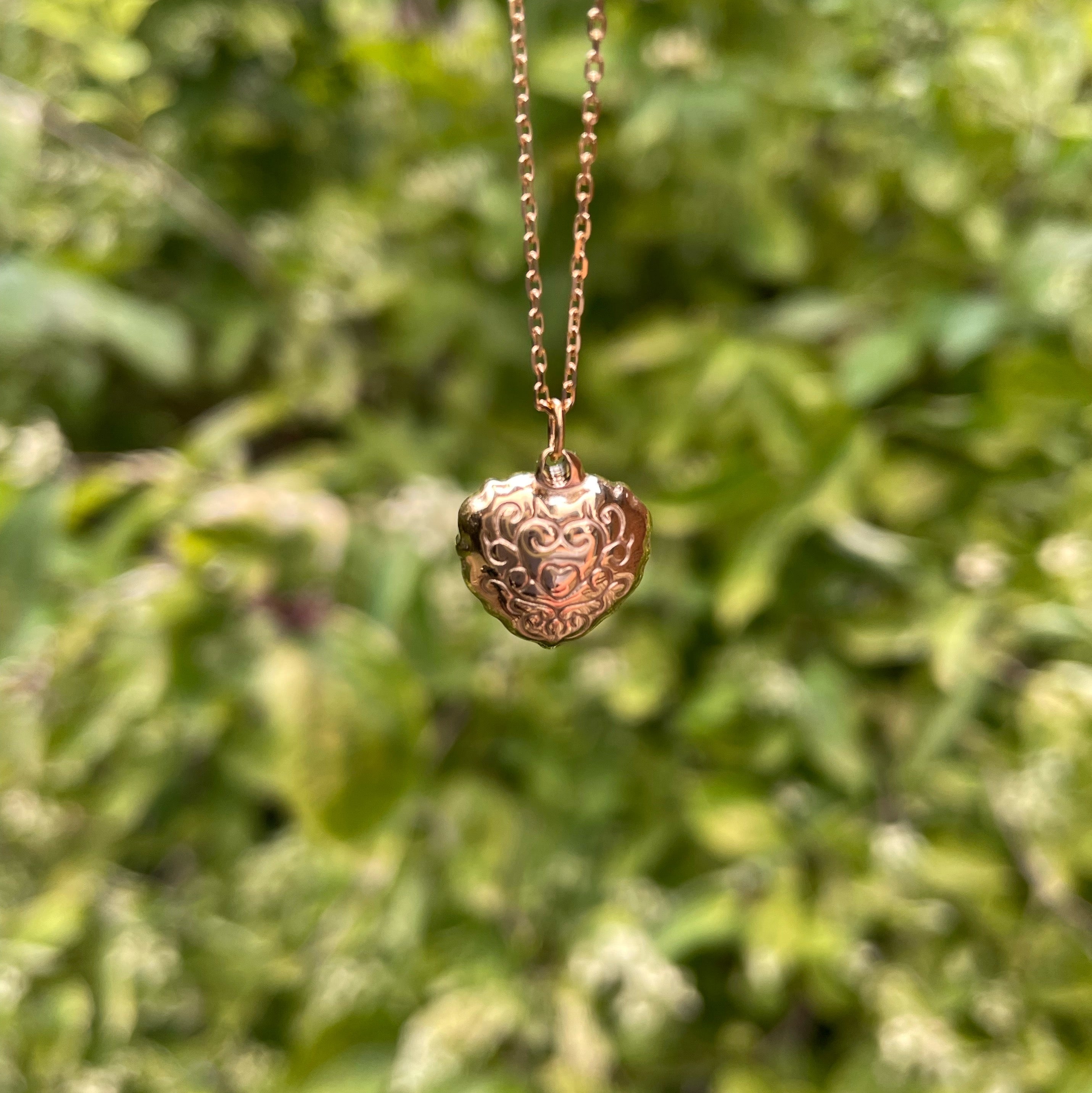 Adeline Pearl Heart Necklace - Gold