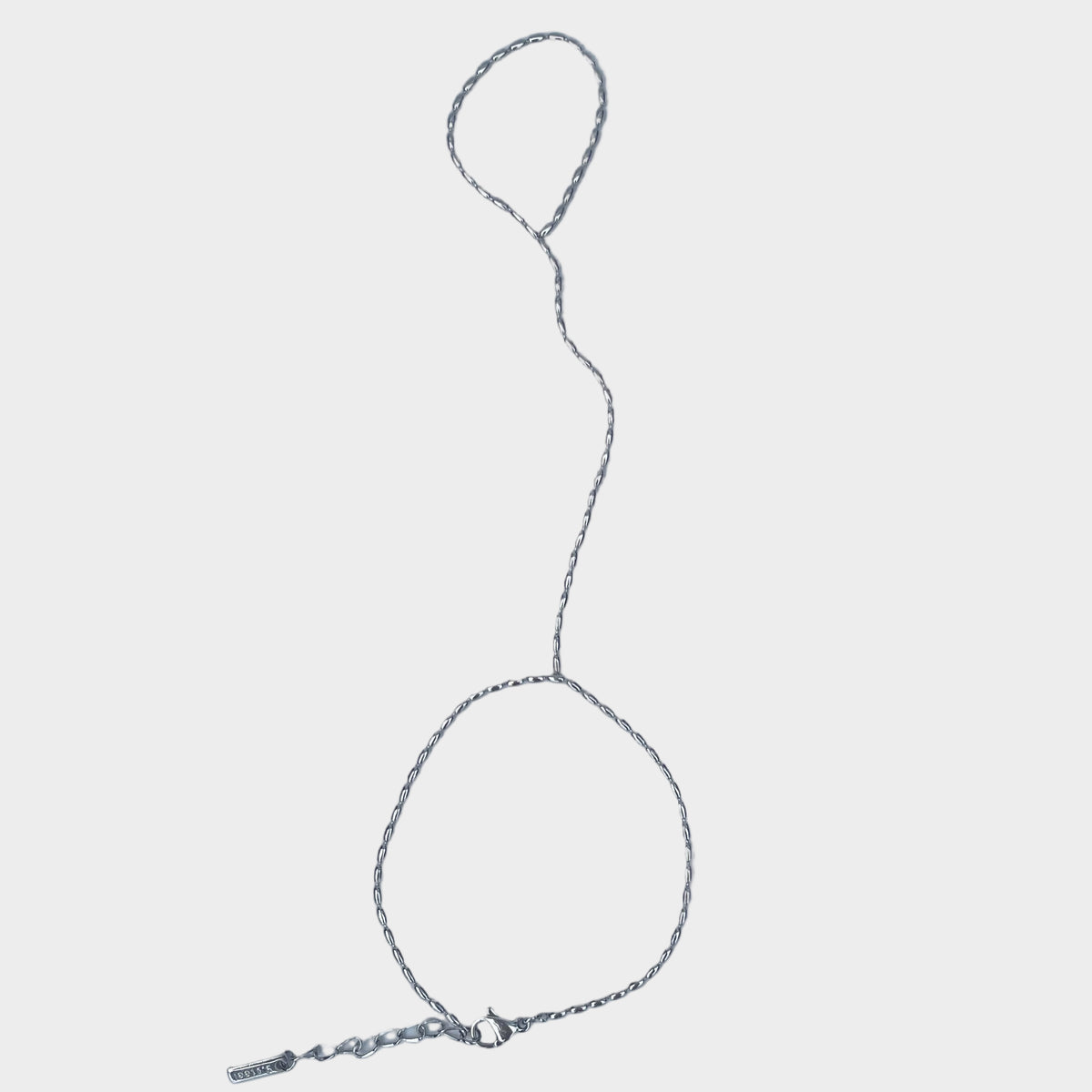 Oval Hand Chain - Silver
