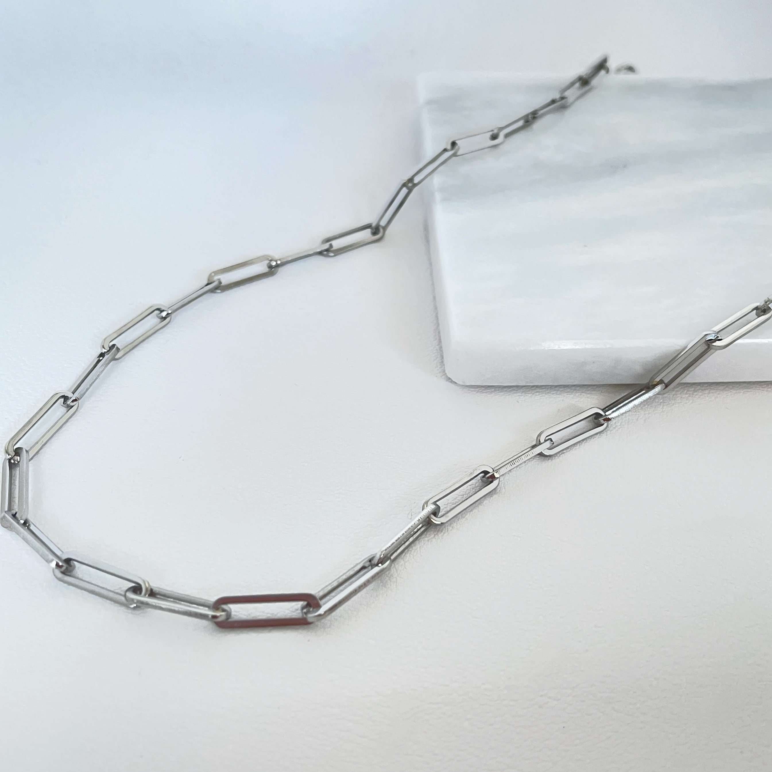 Paperclip Necklace - Silver
