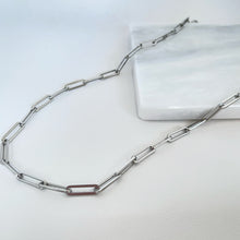 Load image into Gallery viewer, Paperclip Necklace - Silver
