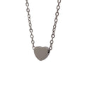 Dainty Heart Necklace - Silver
