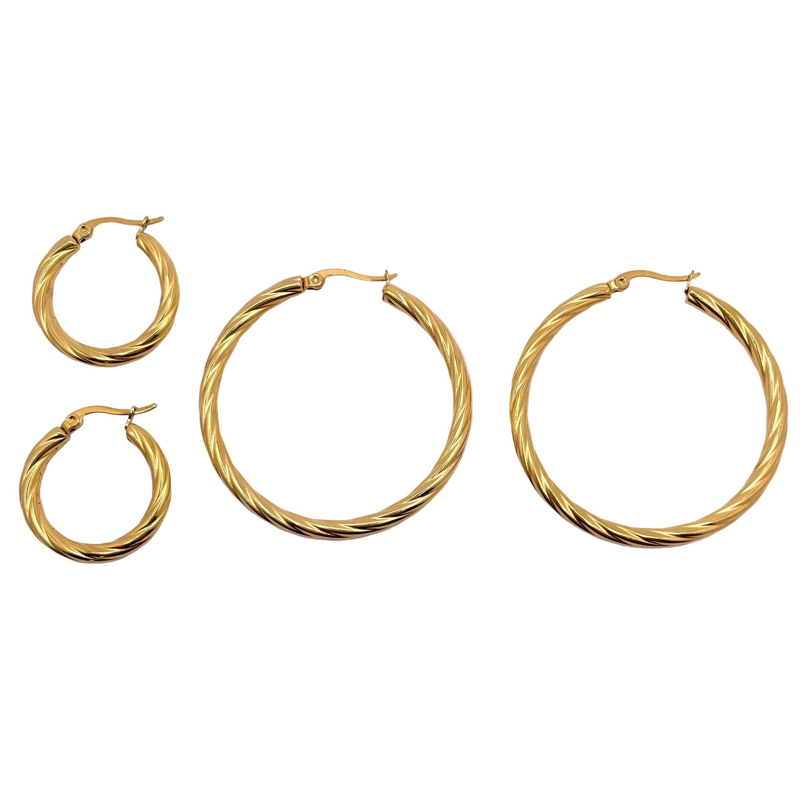 Twisted Hoops - Large