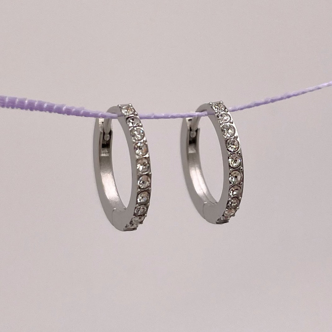 Dara Mini Hoops - Silver