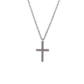 Tanya Cross Necklace - Silver
