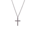 Tanya Cross Necklace - Silver