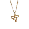 Bella Bow Necklace - Gold