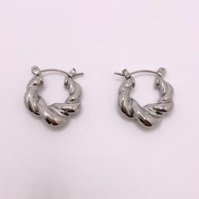 Load image into Gallery viewer, Bold Glamour Hoops - Silver
