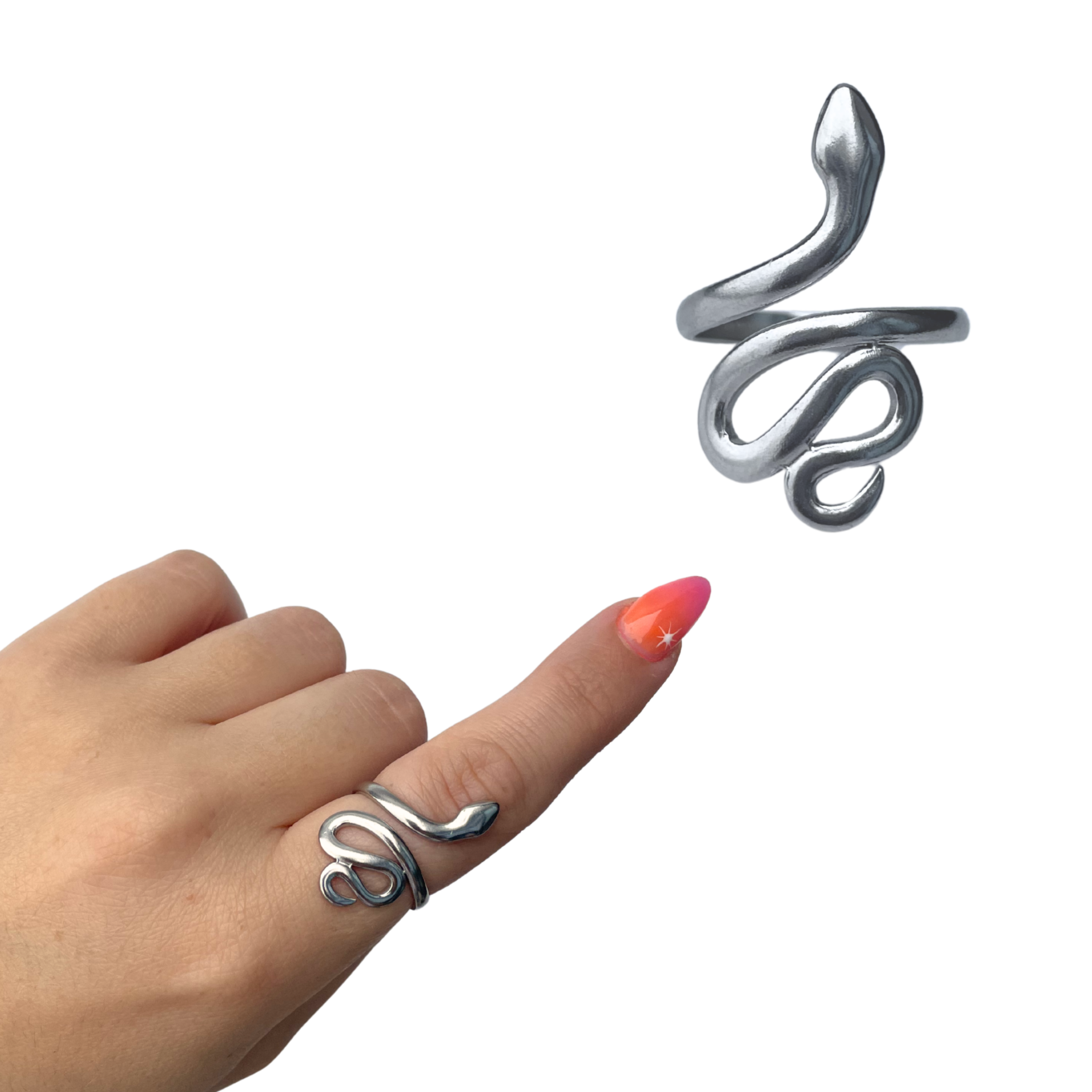 Serpentine Ring - Silver