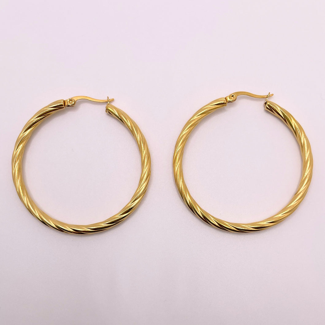 Twisted Hoops - Large