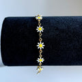 Daisy Bracelet - White and Gold