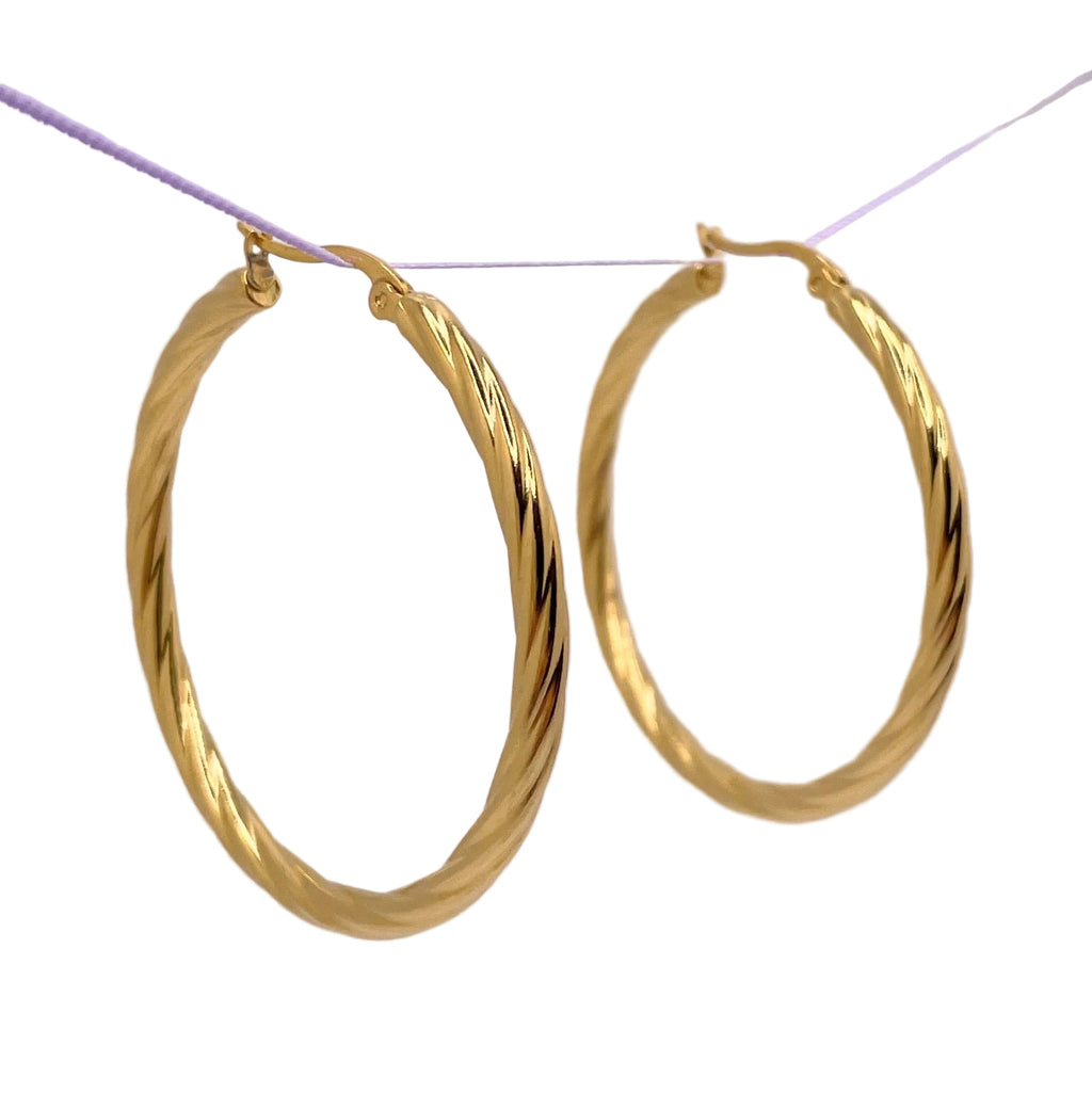 Twisted Hoops - Large
