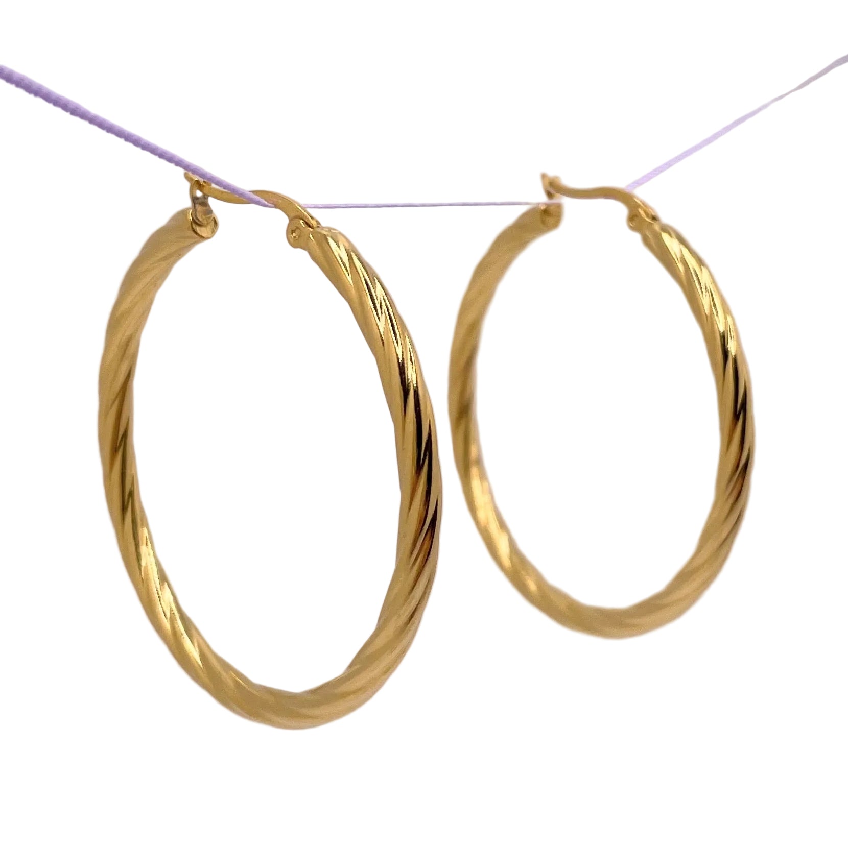 Twisted Hoops - Large