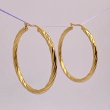 Load image into Gallery viewer, Twisted Hoops - Large
