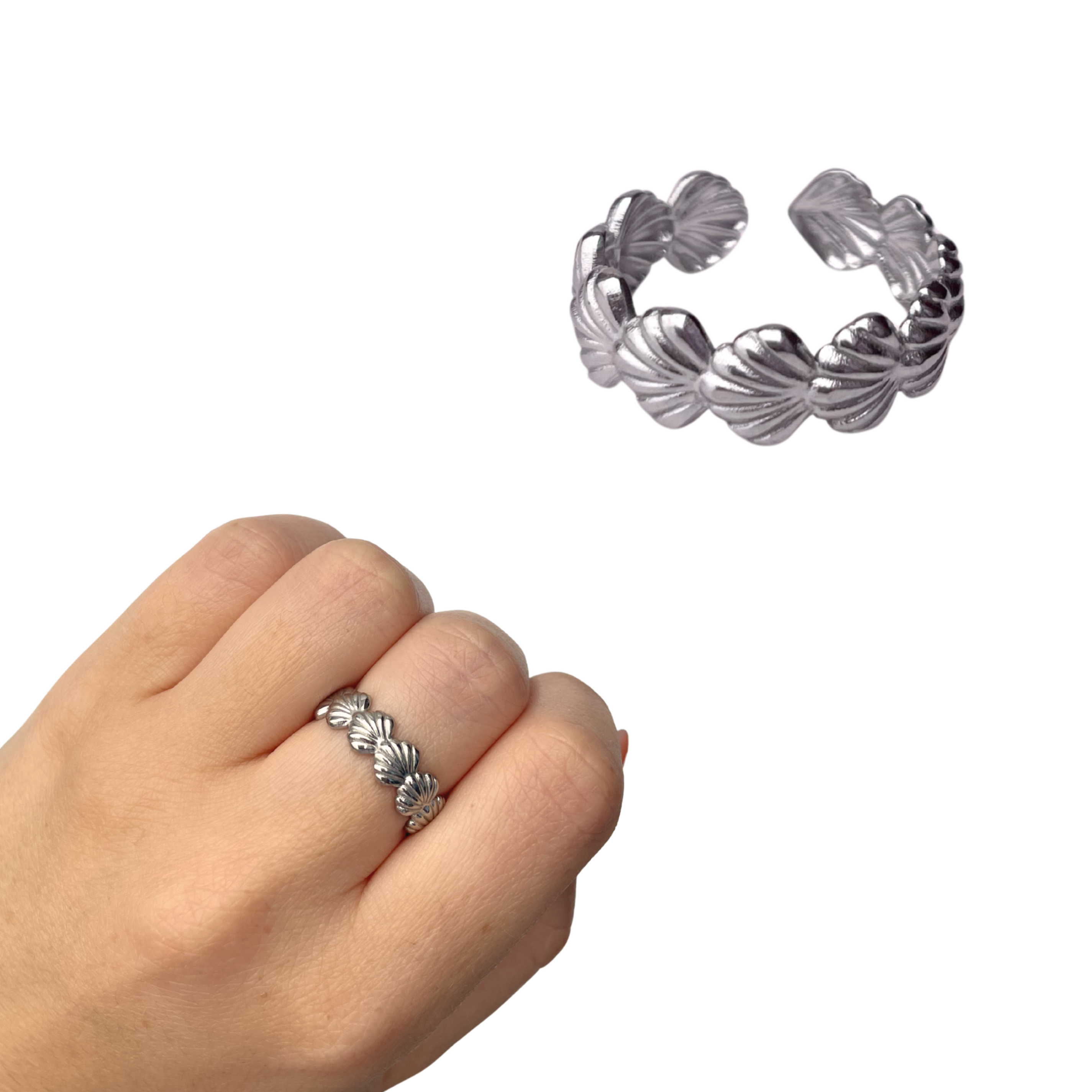 Sea Shell Ring - Silver