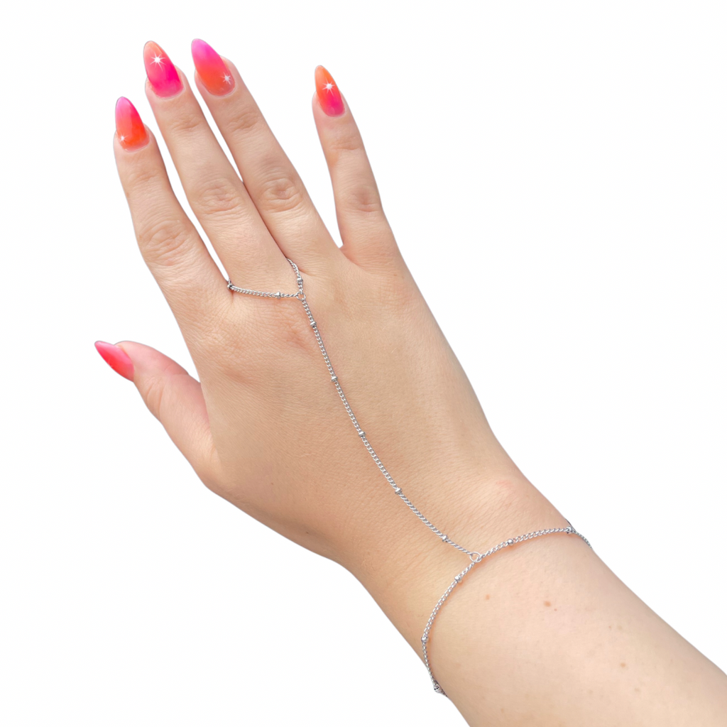 Satellite Hand Chain - Silver