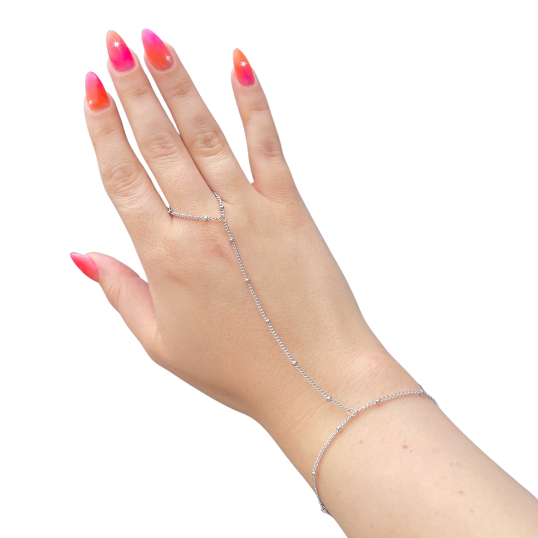 Satellite Hand Chain - Silver