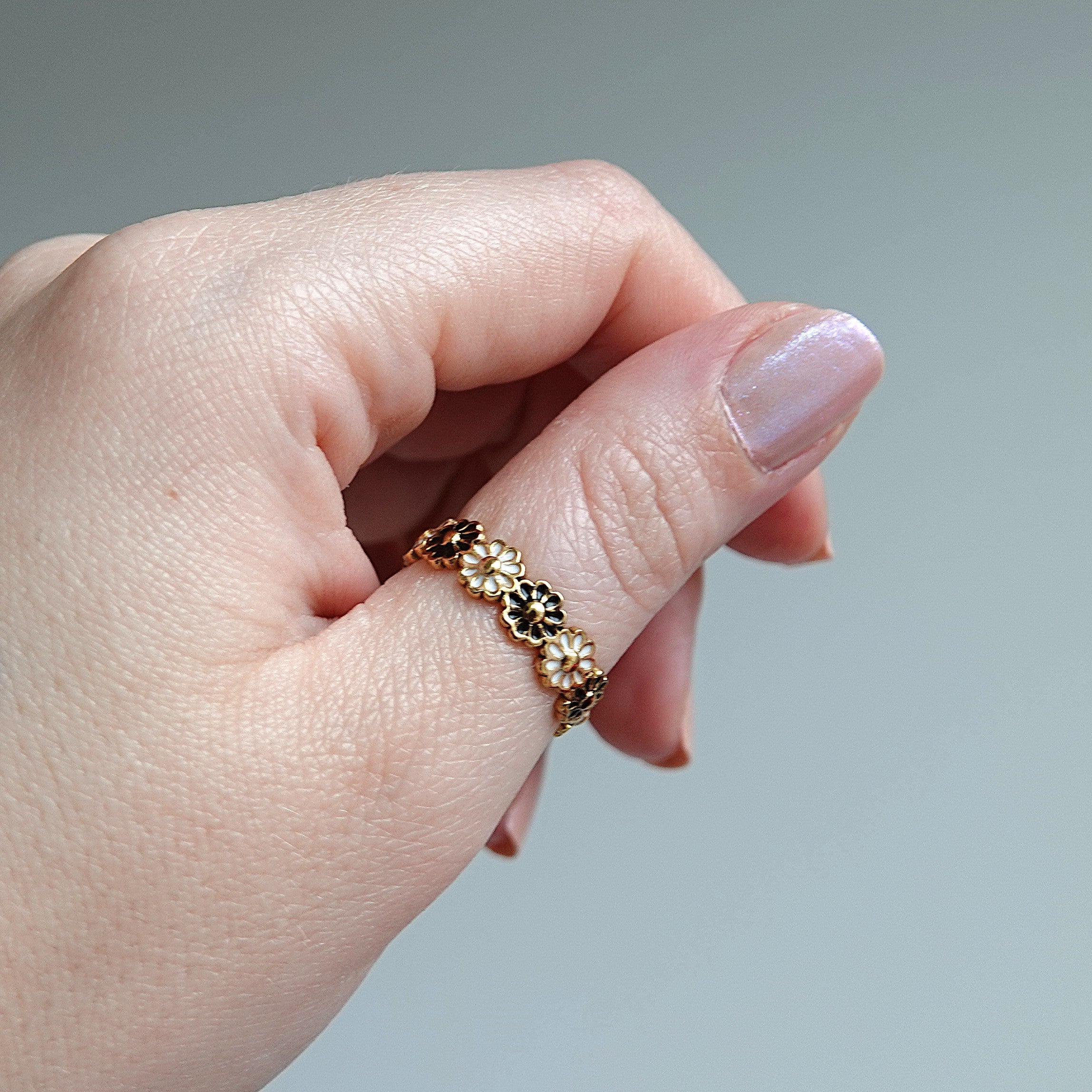 Dual Flower Ring
