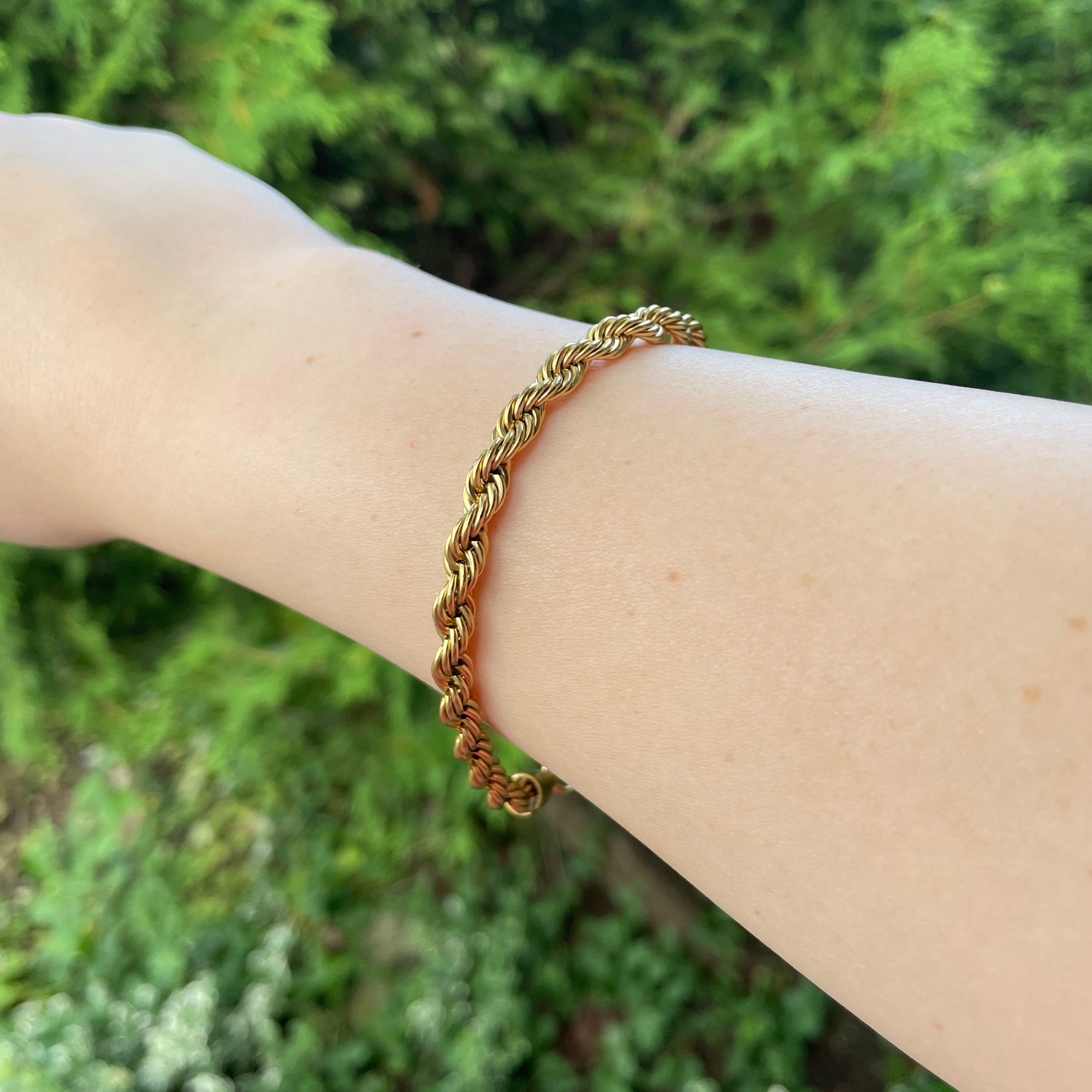Statement Rope Bracelet - Gold