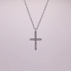Tanya Cross Necklace - Silver