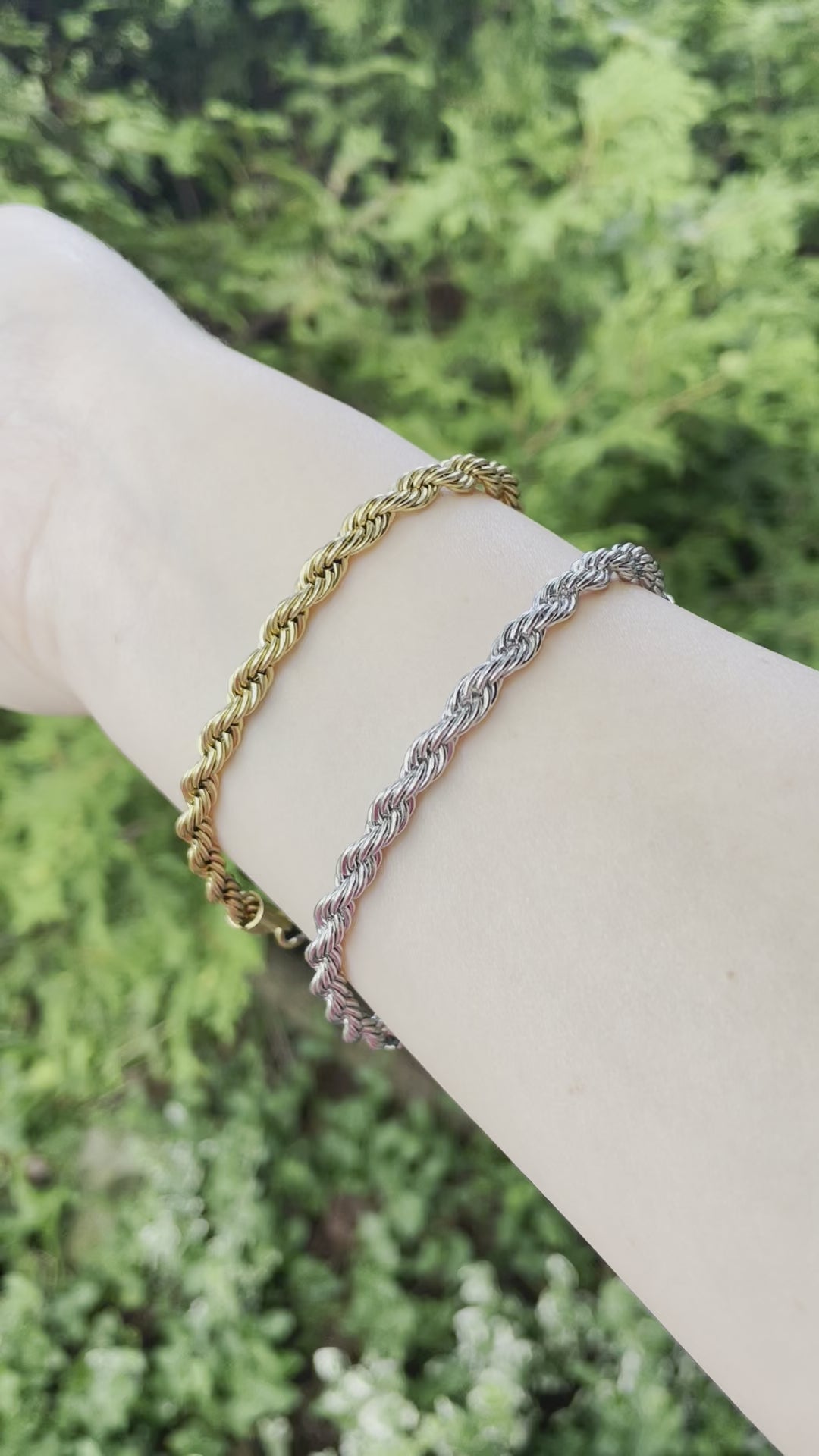 Statement Rope Bracelet - Gold