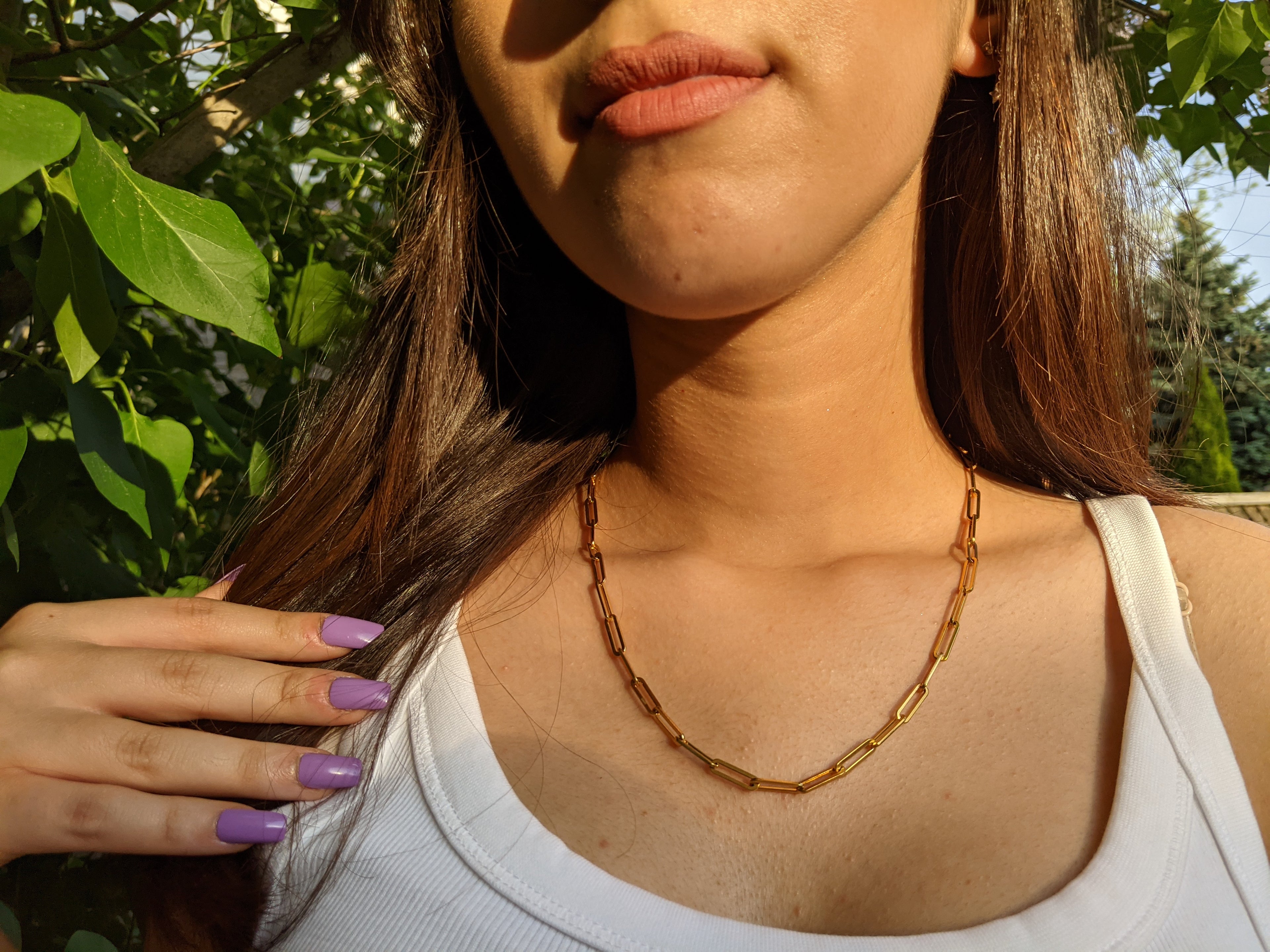 Paperclip Necklace - Gold