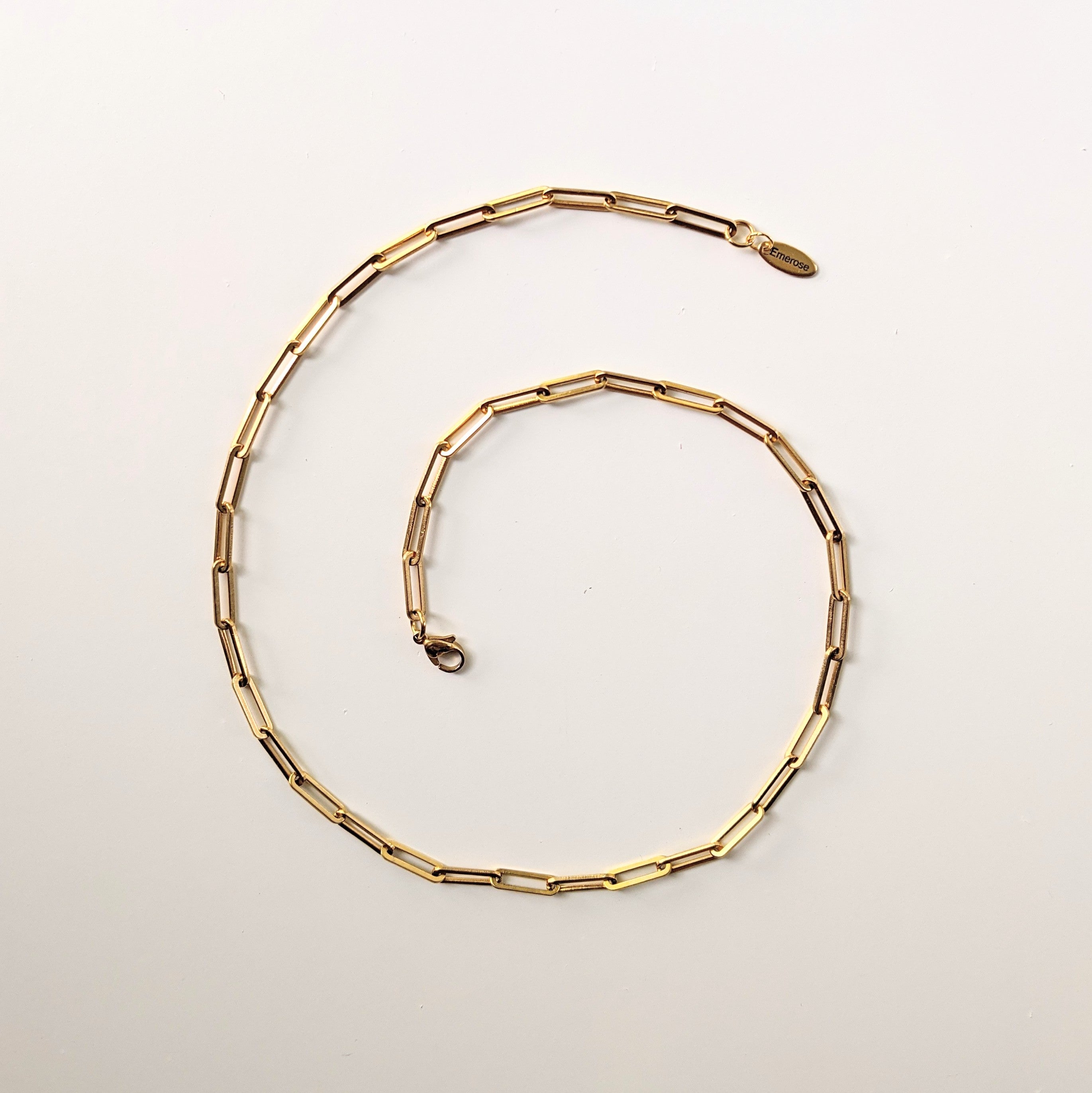 Paperclip Necklace - Gold